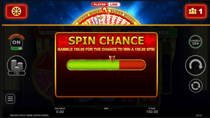 Bigger Piggy Bank Super Wheel spinningssjanse